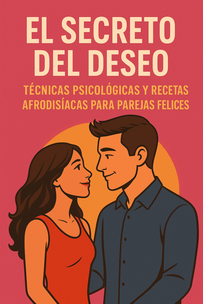 portada del libro el secreto del deseo tecnicas psicologicas y recetas afrodisiacas para parejas felices estilo ilustrado